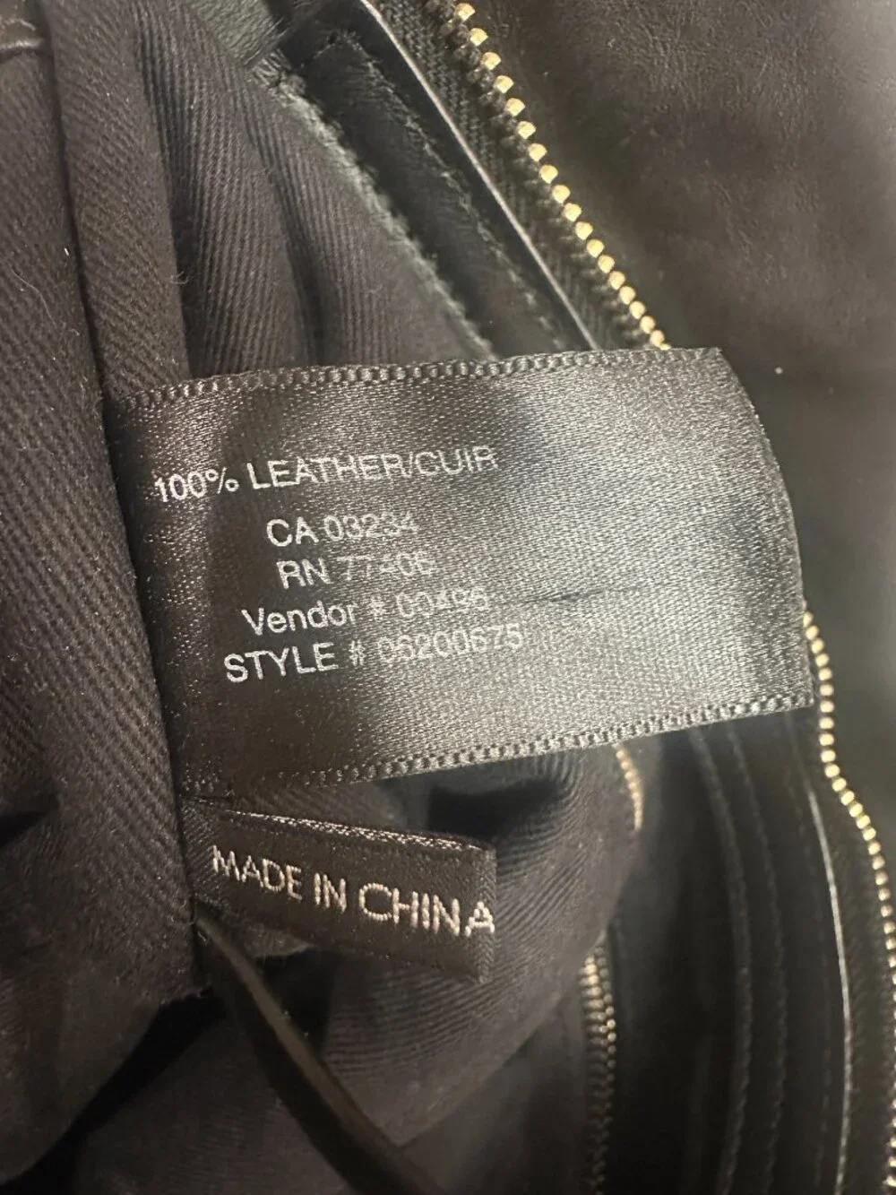 Club Monaco Black Leather Shoulder Bag